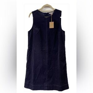 NWT Boden Navy Corduroy Shift Dress